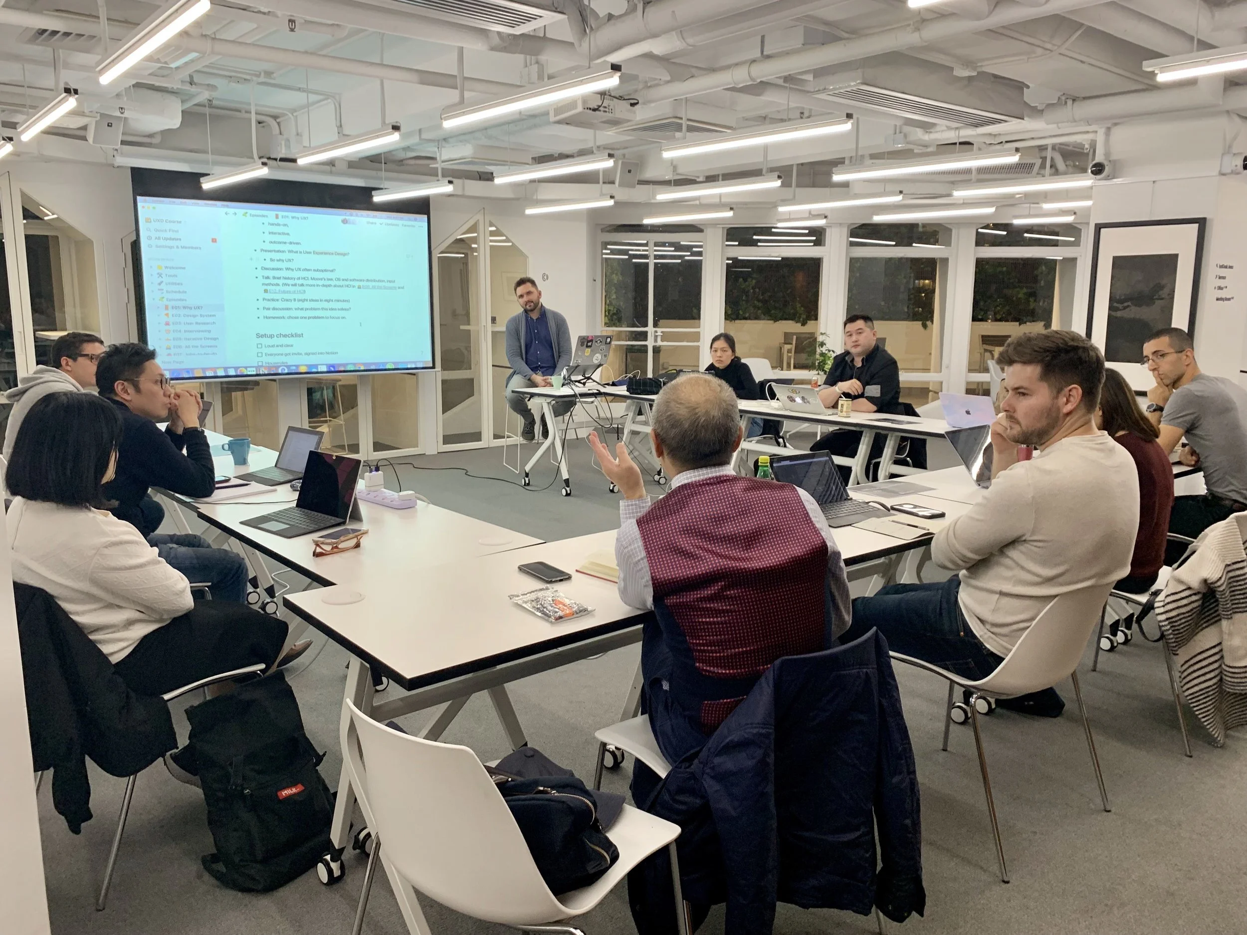 UXD Course class in action