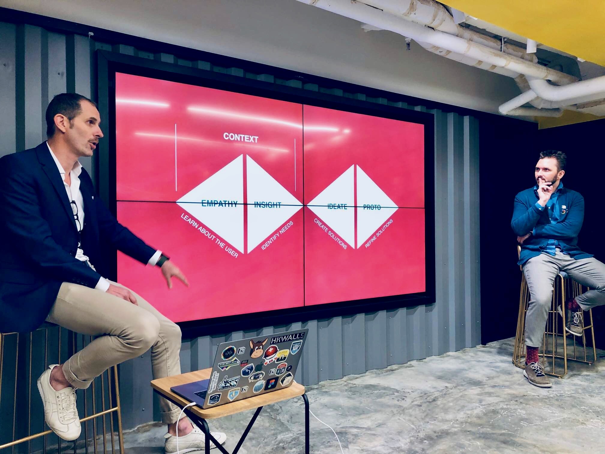 Attendees listening at UXDHK Meetup